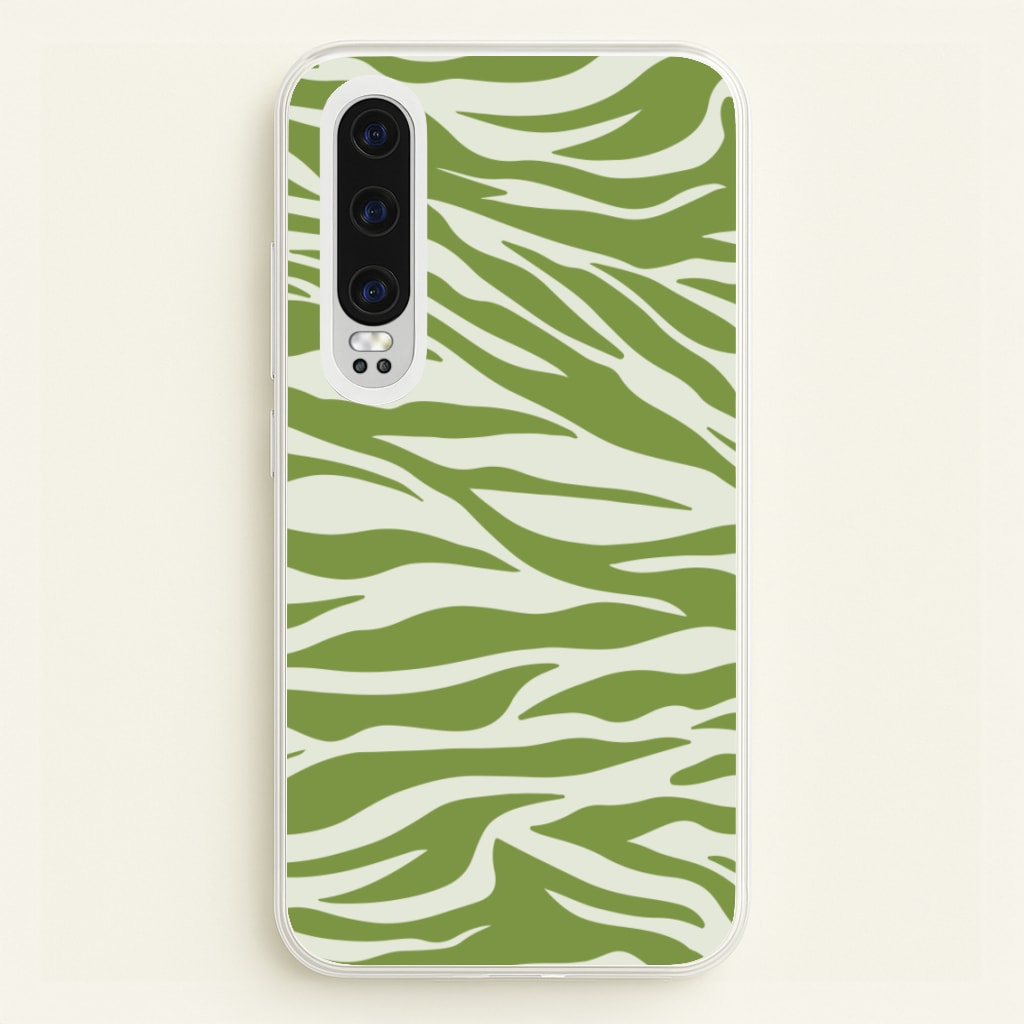 Abstract Green Print - Abstract Phone Case for Huawei P30