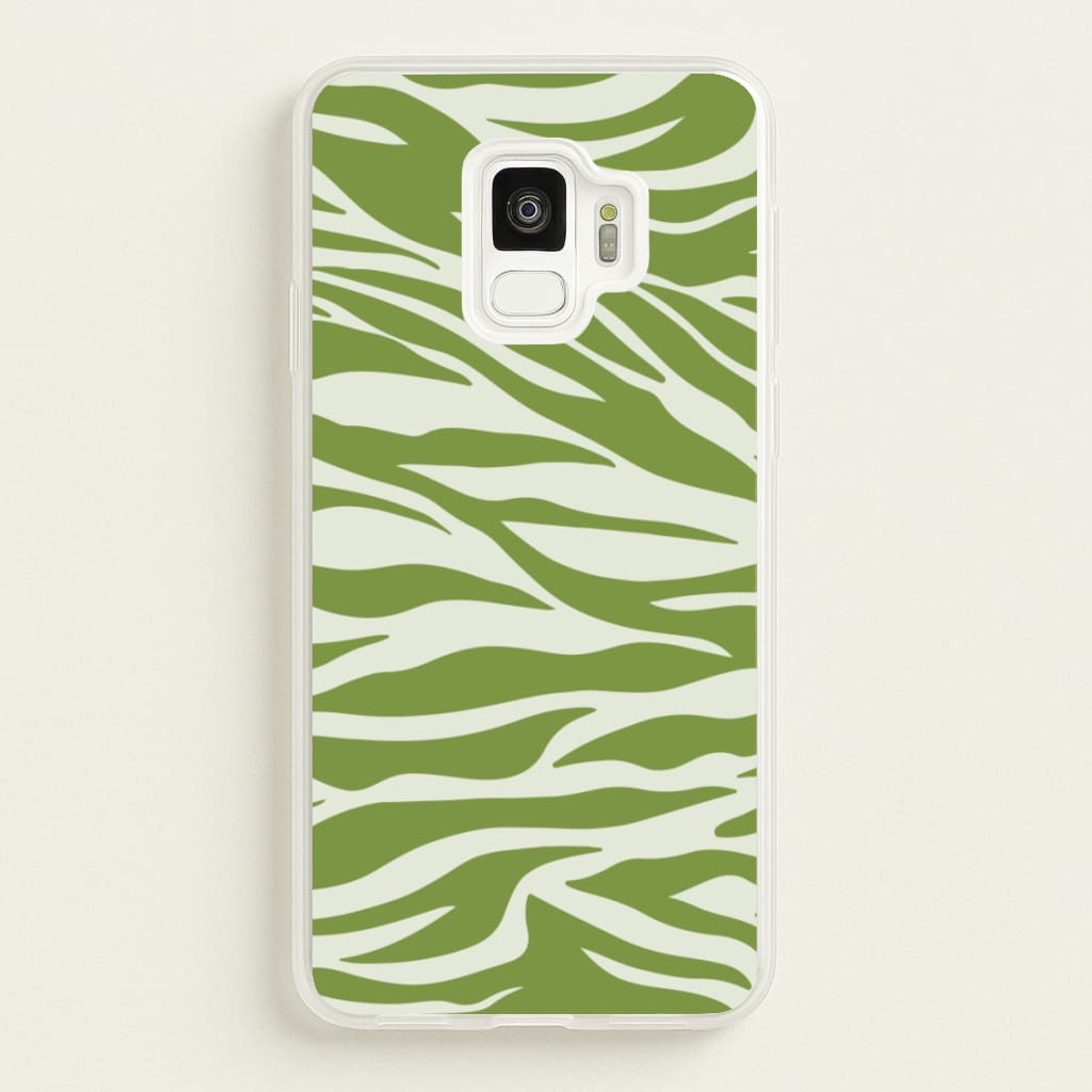 Abstract Green Print - Abstract Phone Case for Galaxy S9