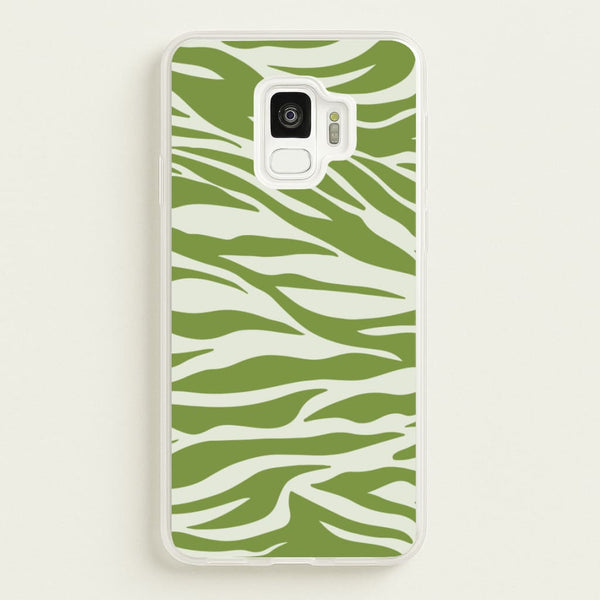 Abstract Green Print - Abstract Phone Case for Galaxy S9