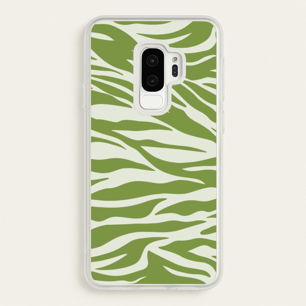 Abstract Green Print - Abstract Phone Case for Galaxy S9 Plus