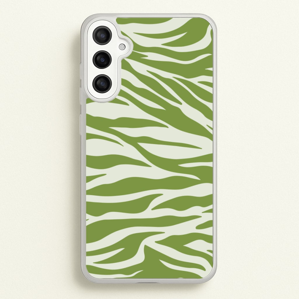 Abstract Green Print - Abstract Phone Case for Galaxy A36