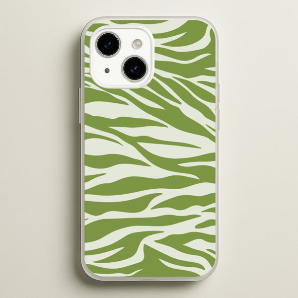 Abstract Green Print - Abstract Phone Case for iPhone 14