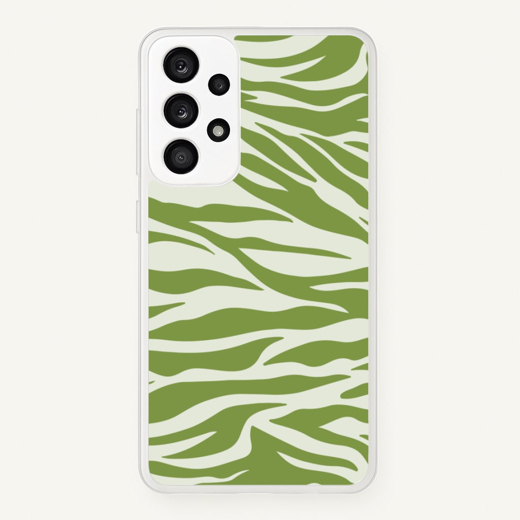 Abstract Green Print - Abstract Phone Case for Galaxy A53