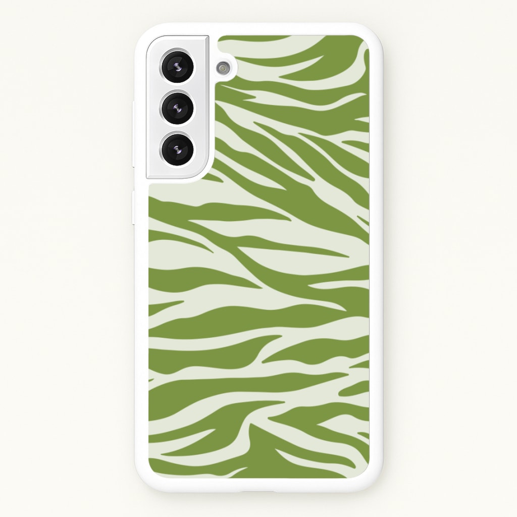 Abstract Green Print - Abstract Phone Case for Galaxy S22 Plus