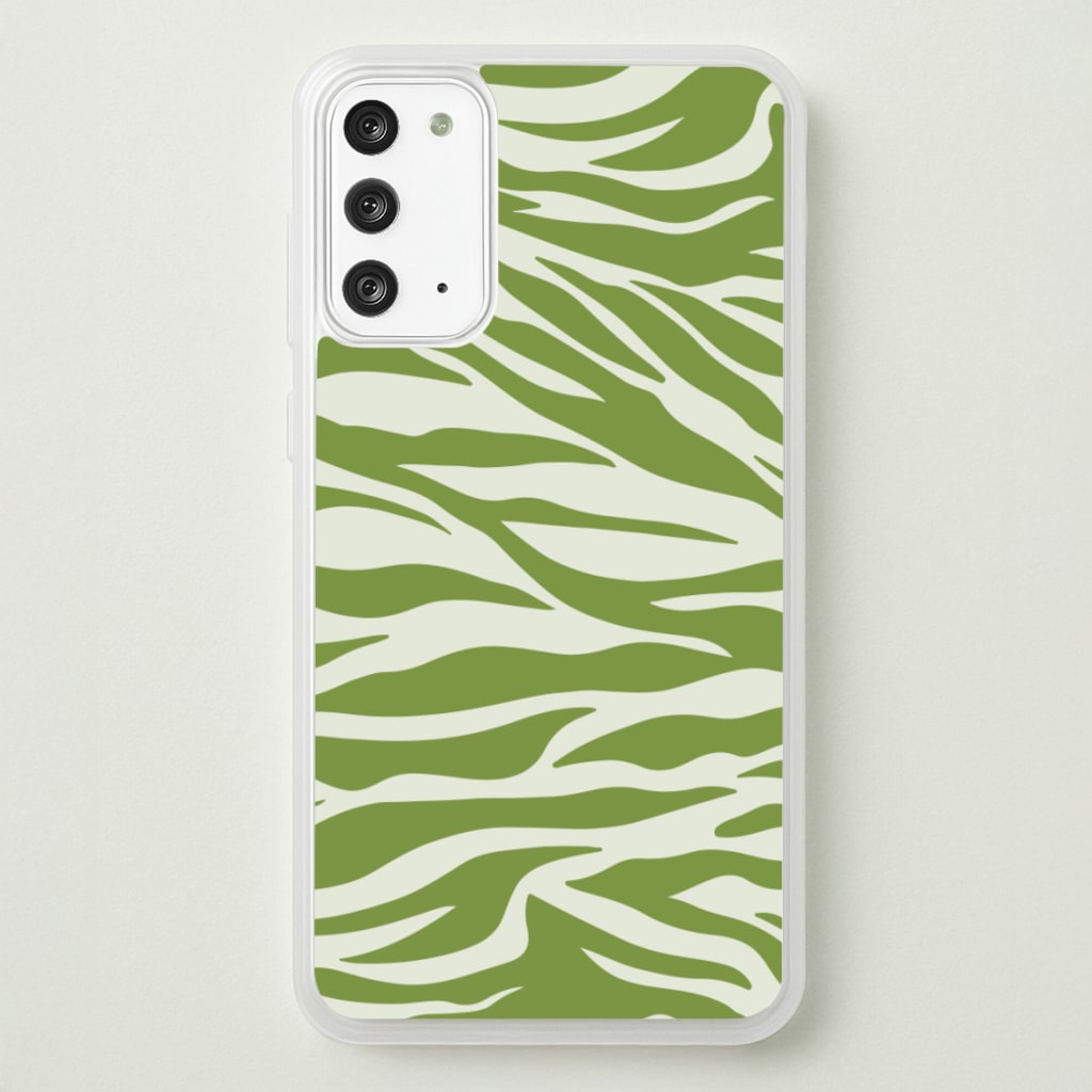 Abstract Green Print - Abstract Phone Case for Galaxy Note 20
