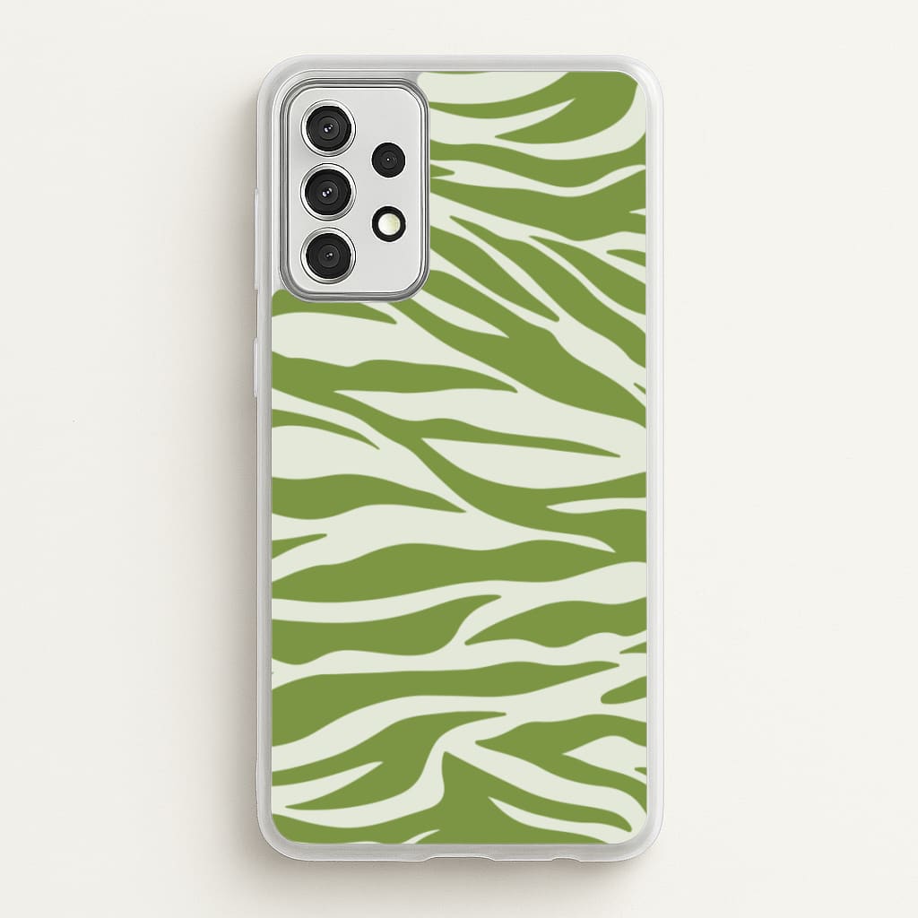 Abstract Green Print - Abstract Phone Case for Galaxy A52 / A52s