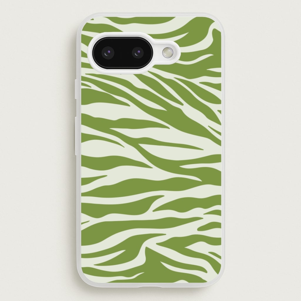 Abstract Green Print - Abstract Phone Case for Google Pixel 9a