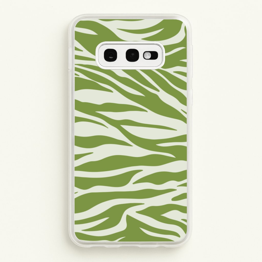 Abstract Green Print - Abstract Phone Case for Galaxy S10e