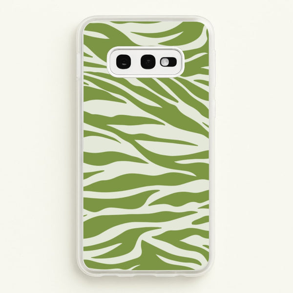 Abstract Green Print - Abstract Phone Case for Galaxy S10e