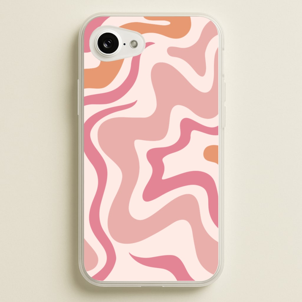 Pink Waves - Abstract Phone Case for iPhone 16e