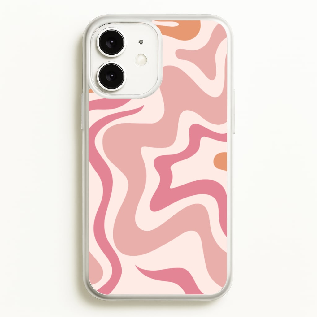 Pink Waves - Abstract Phone Case for iPhone 11