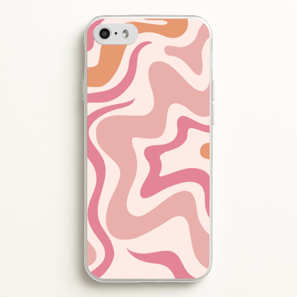 Pink Waves - Abstract Phone Case for iPhone 5 / 5s / SE 2016