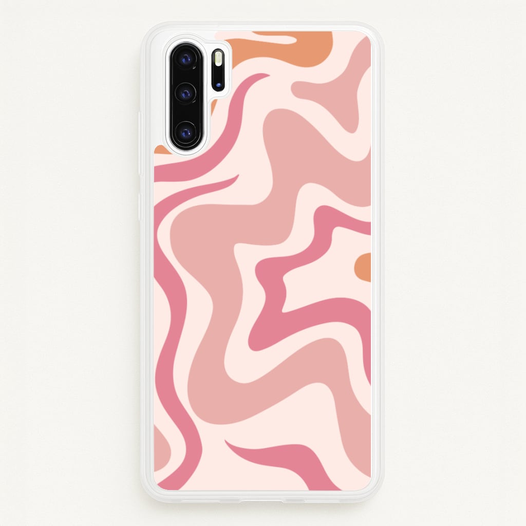 Pink Waves - Abstract Phone Case for Huawei P30 Pro