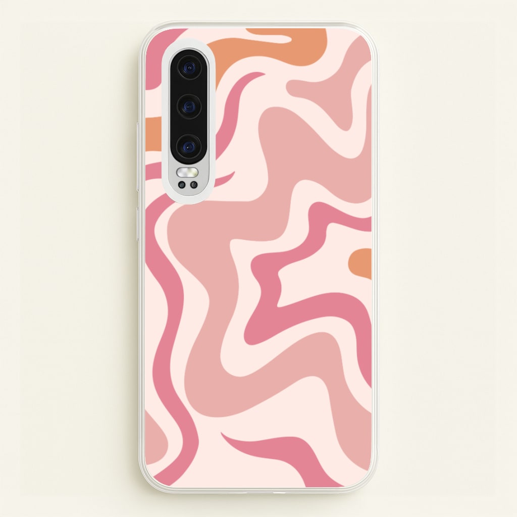 Pink Waves - Abstract Phone Case for Huawei P30