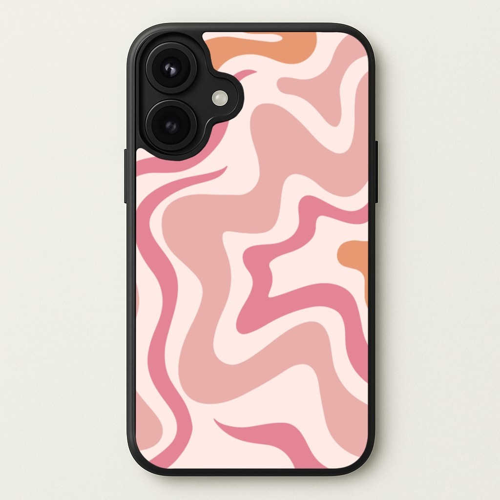 Pink Waves Phone Case for iPhone 17
