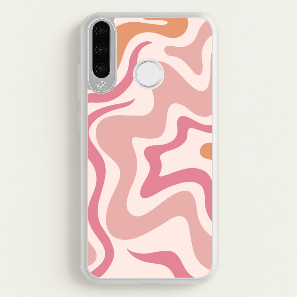 Pink Waves - Abstract Phone Case for Huawei P30 Lite
