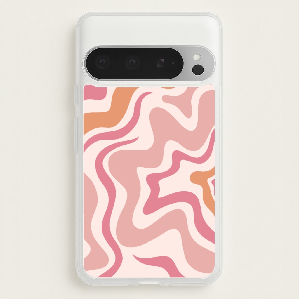 Pink Waves - Abstract Phone Case for Google Pixel 9 Pro XL