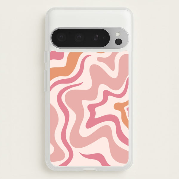 Pink Waves - Abstract Phone Case for Google Pixel 9 Pro XL
