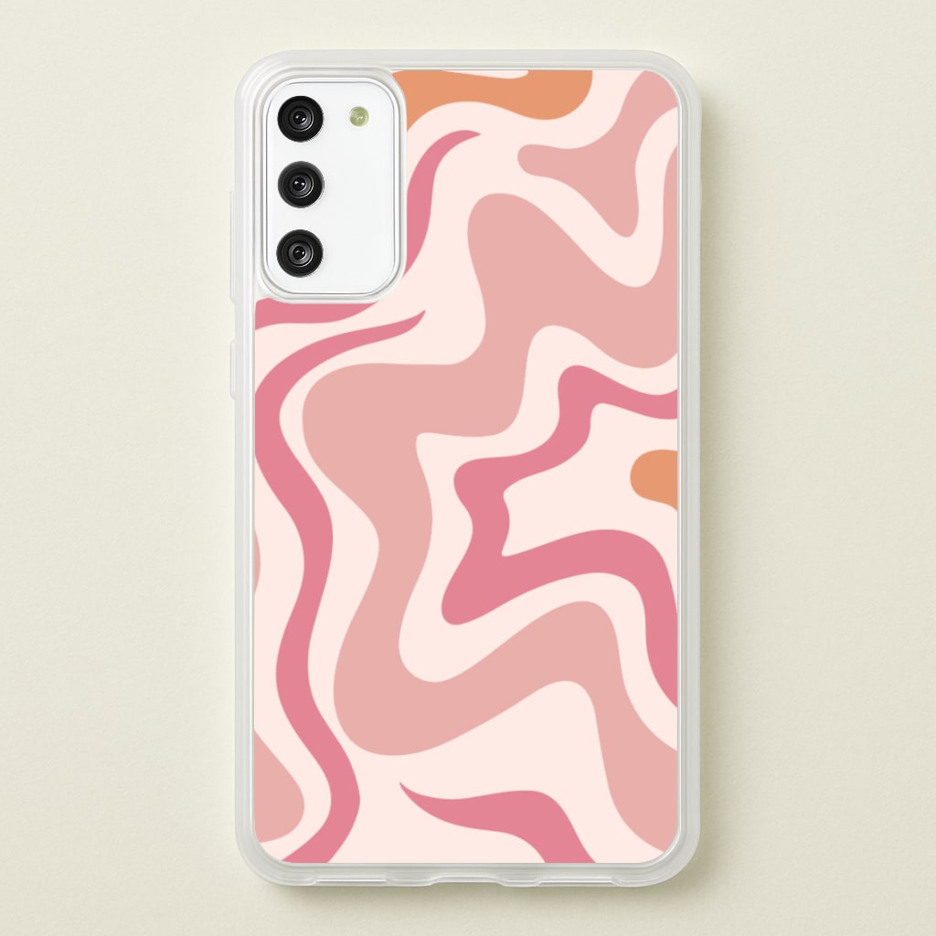 Pink Waves - Abstract Phone Case for Galaxy A41
