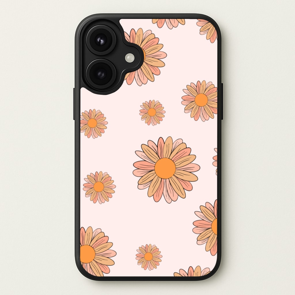 Peach Daisy Phone Case for iPhone 17