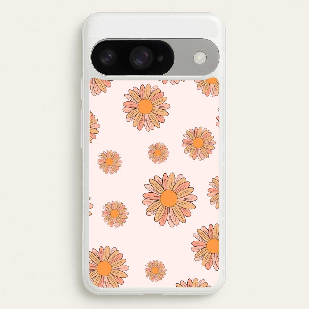 Peach Daisy Phone Case for Google Pixel 10 / 10 Pro