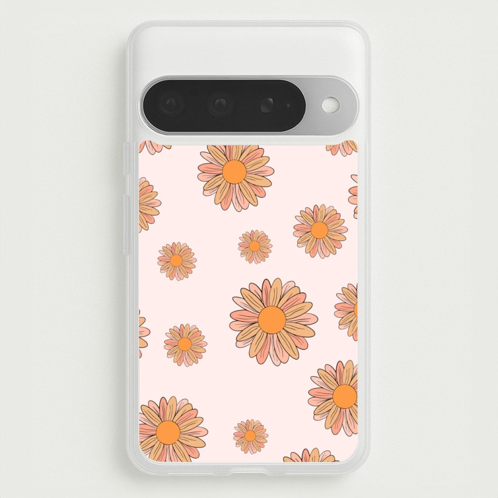 Peach Daisy Phone Case for Google Pixel 10 Pro XL