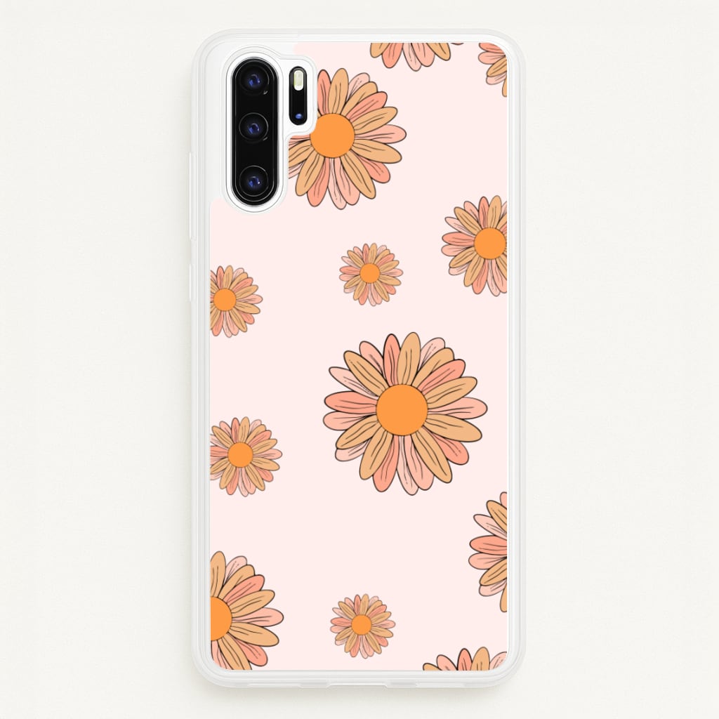 Peach Daisy - Floral Pattern Phone Case for Huawei P30 Pro