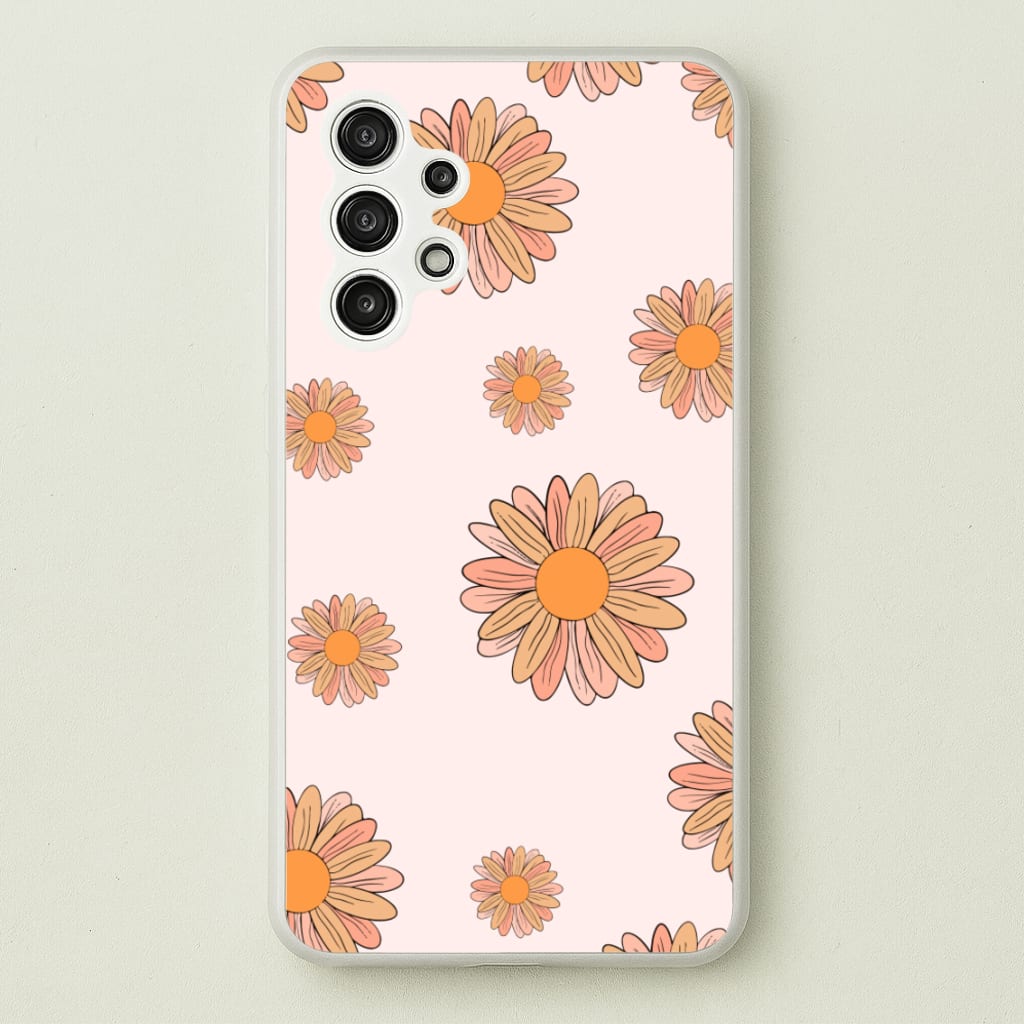 Peach Daisy - Floral Pattern Phone Case for Galaxy A13