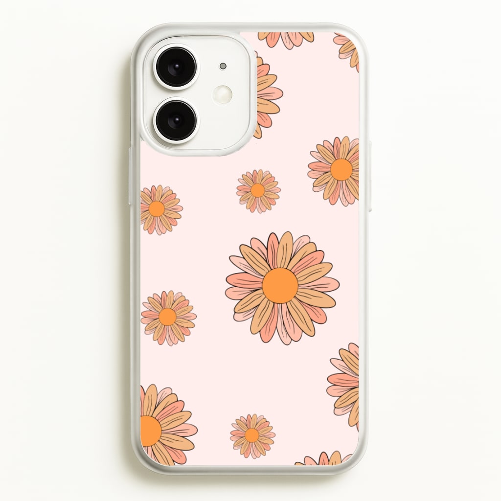 Peach Daisy - Floral Pattern Phone Case for iPhone 11