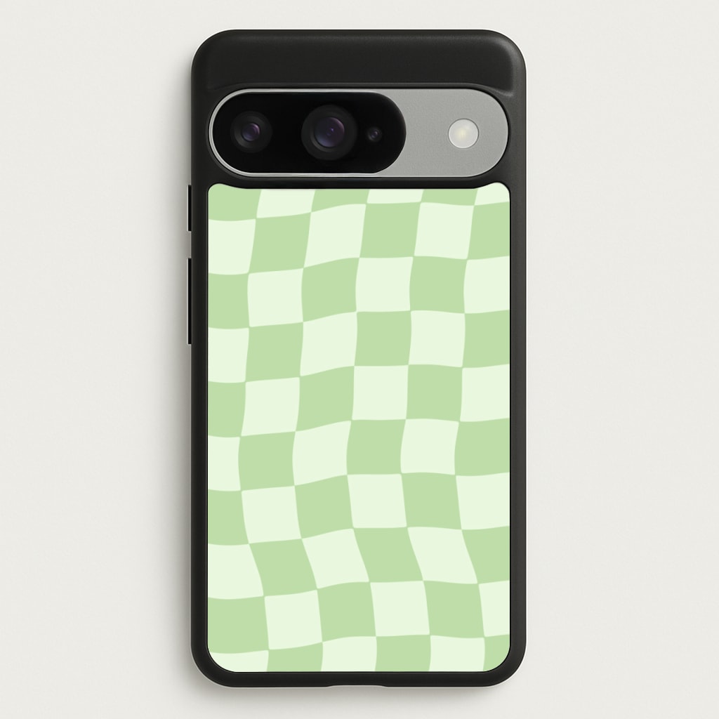 Green Checkers Phone Case for Google Pixel 10 / 10 Pro