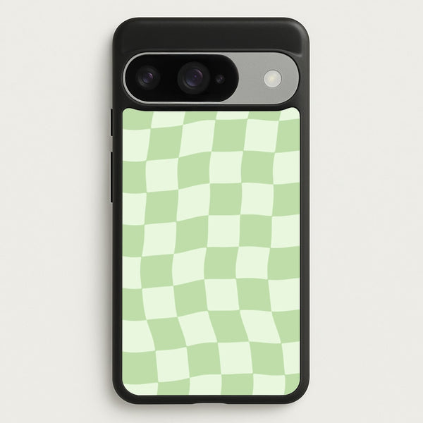 Green Checkers Phone Case for Google Pixel 10 / 10 Pro