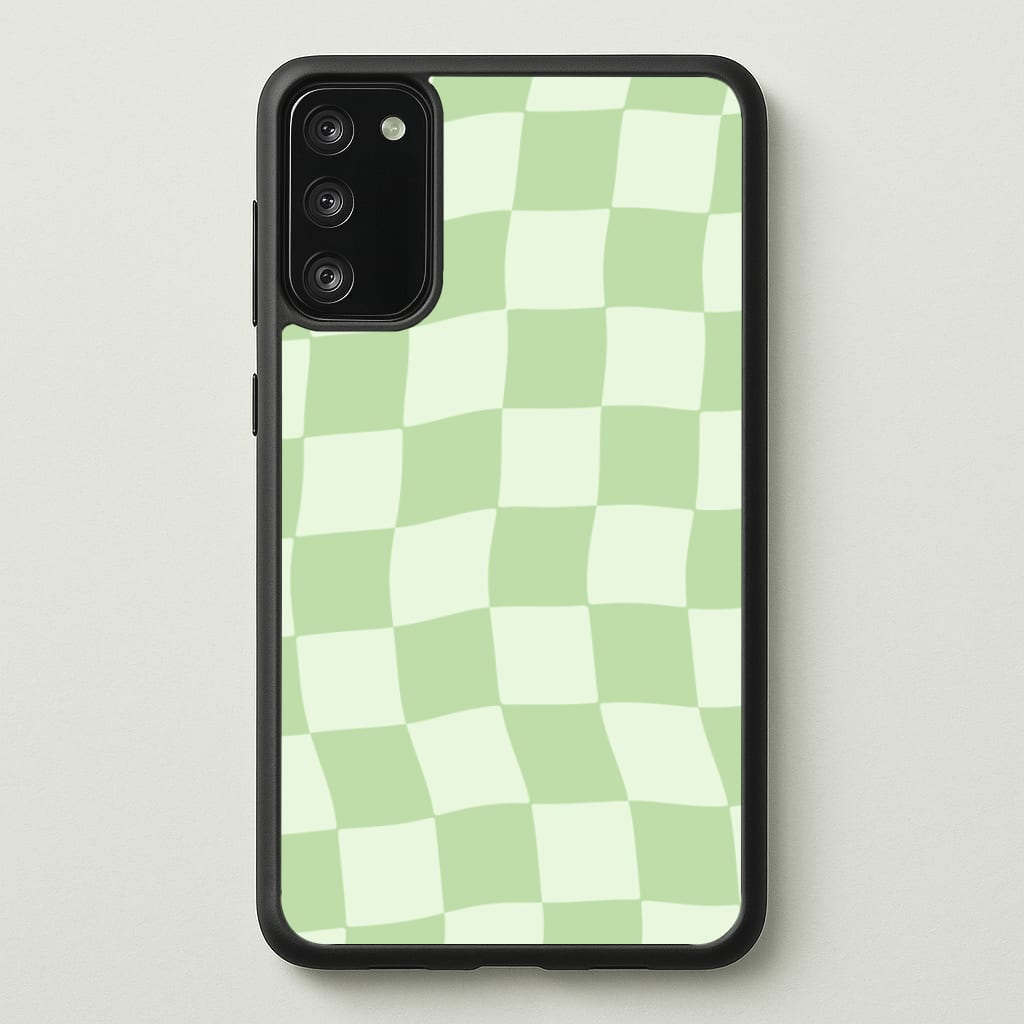 Green Checkers - Abstract Pattern Phone Case for Galaxy A41