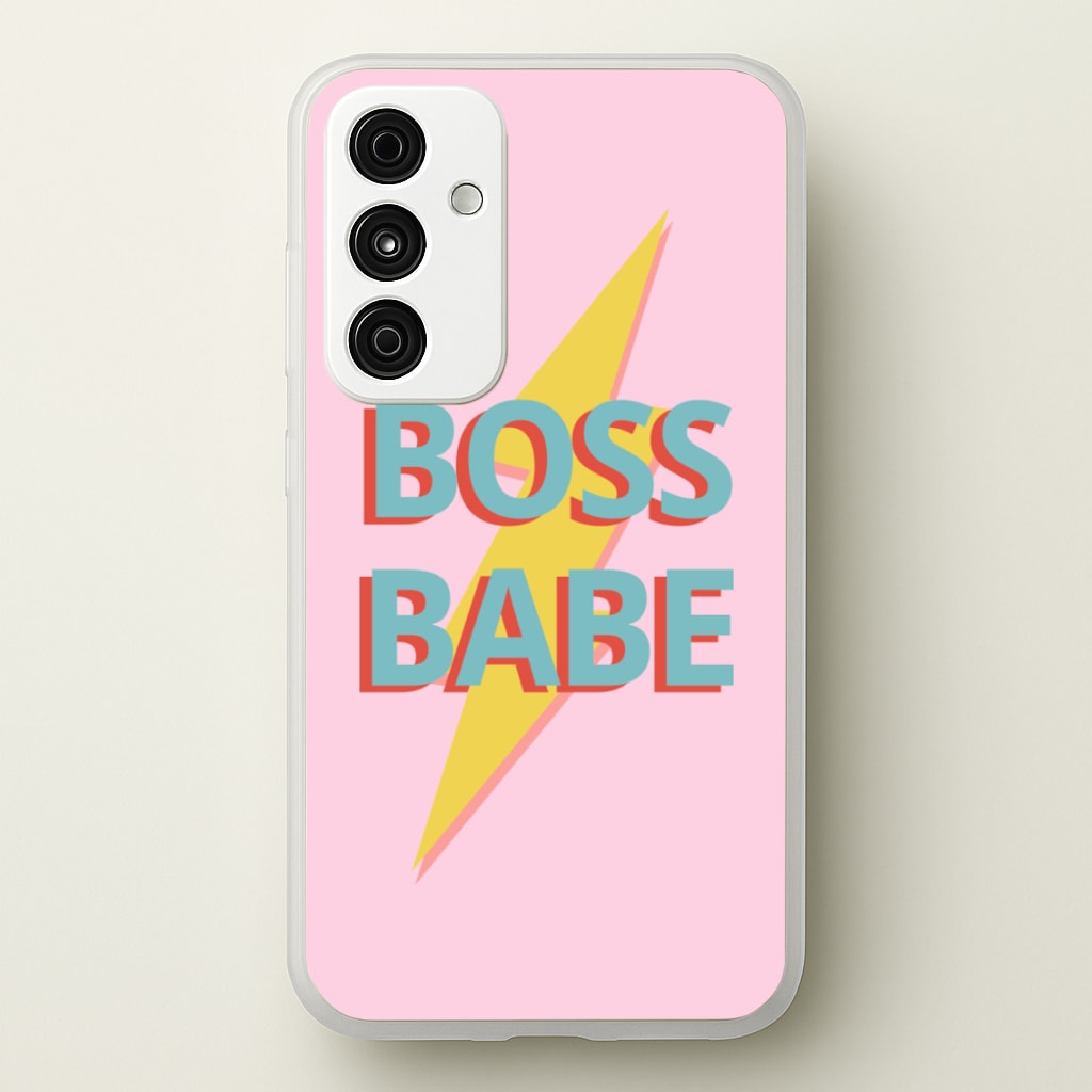 Boss Babe - Sassy Quotes Phone Case for Galaxy A55