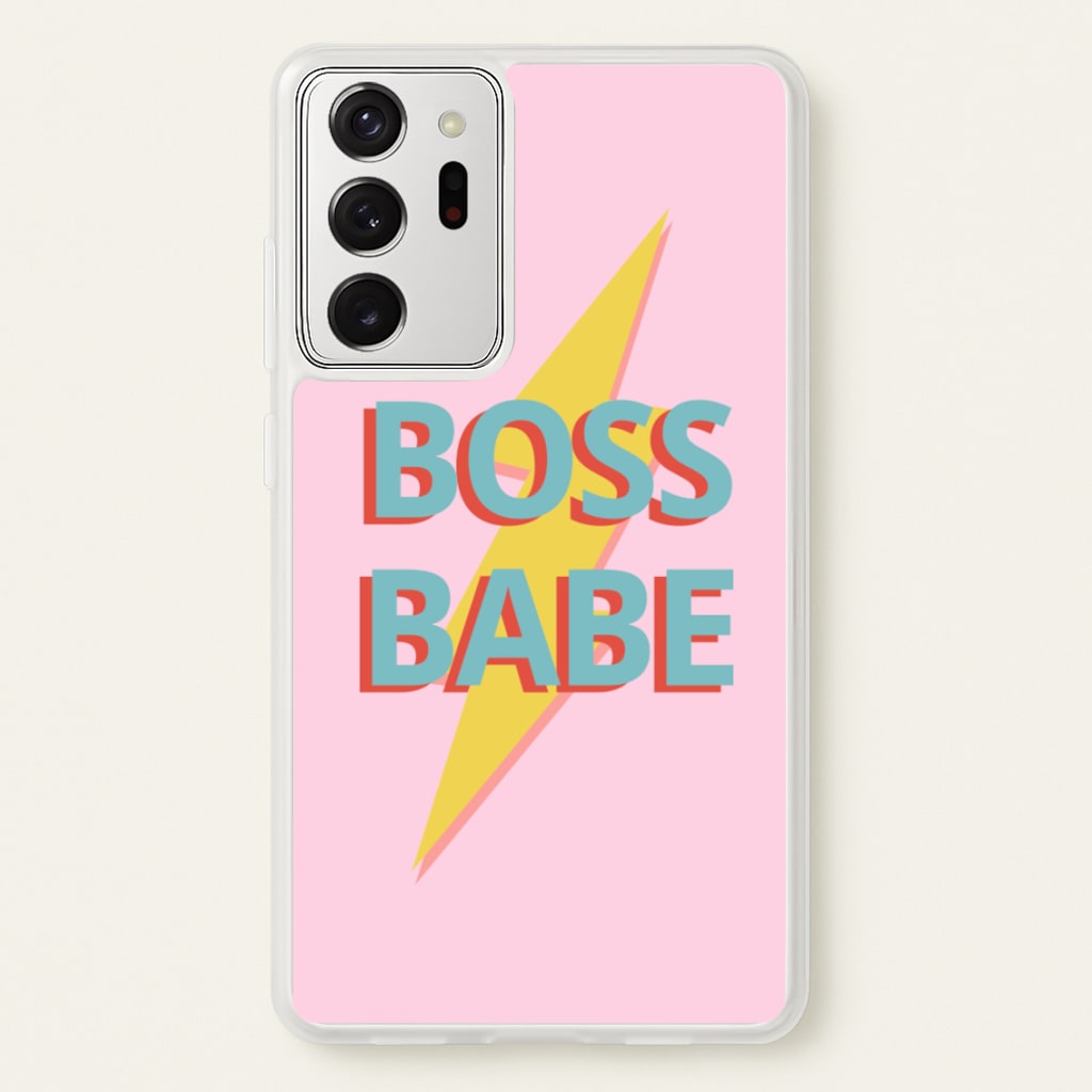 Boss Babe - Sassy Quotes Phone Case for Galaxy Note 20 Ultra