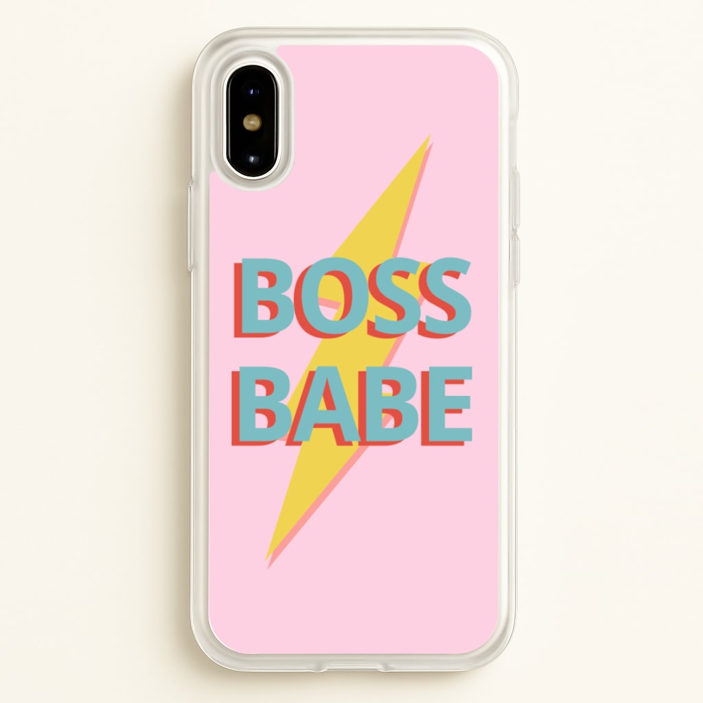 Boss Babe - Sassy Quotes Phone Case for iPhone X / XS