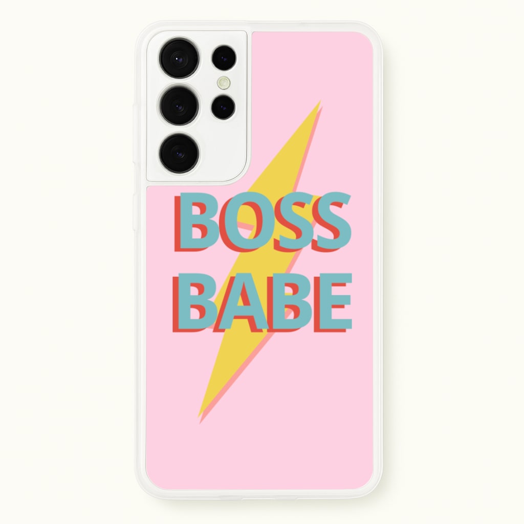 Boss Babe - Sassy Quotes Phone Case for Galaxy S21 Ultra