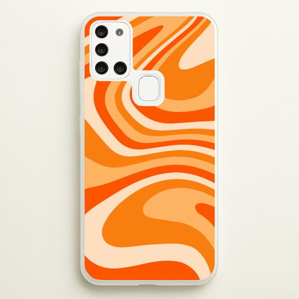 Colourful Abstract Pattern XI - Abstract Pattern Phone Case for Galaxy A21s