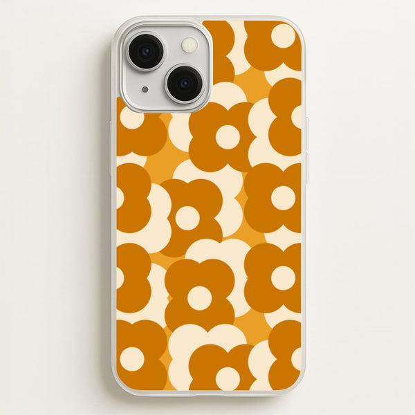 Retro Flower Pattern - Floral Phone Case for iPhone 13 Mini