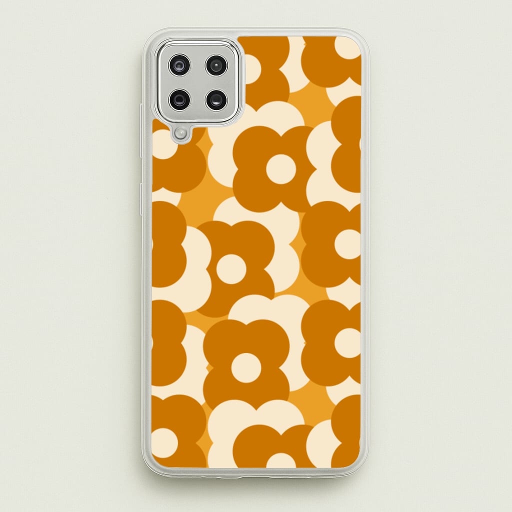 Retro Flower Pattern - Floral Phone Case for Galaxy A12