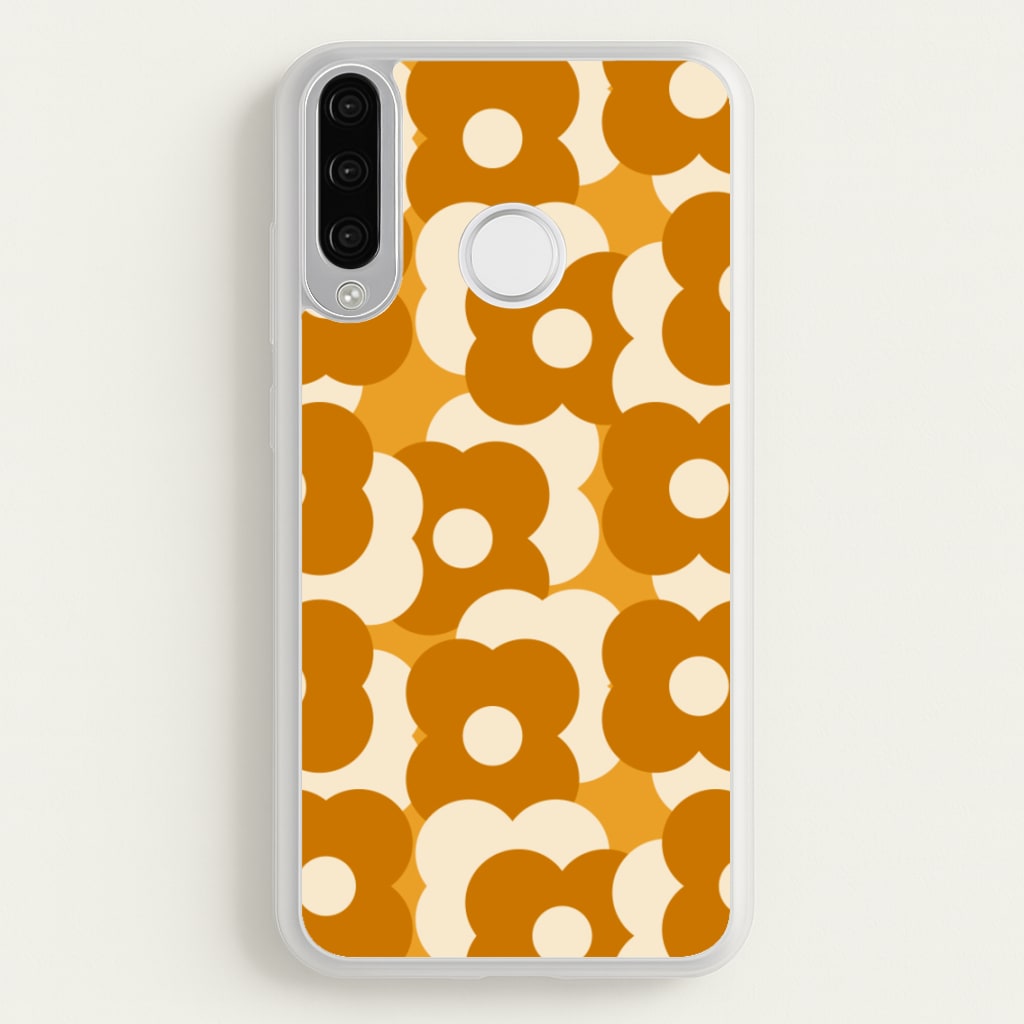 Retro Flower Pattern - Floral Phone Case for Huawei P30 Lite