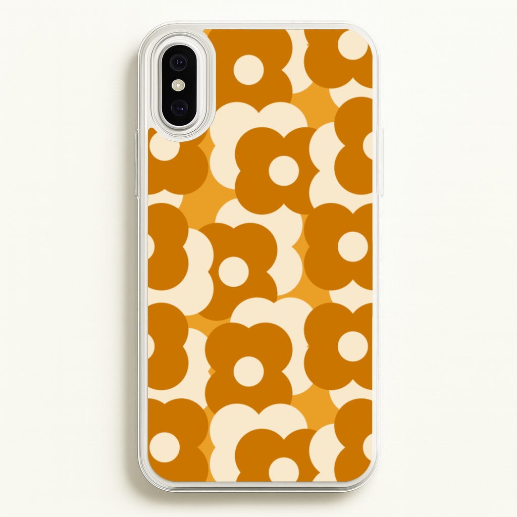 Retro Flower Pattern - Floral Phone Case for iPhone XS Max