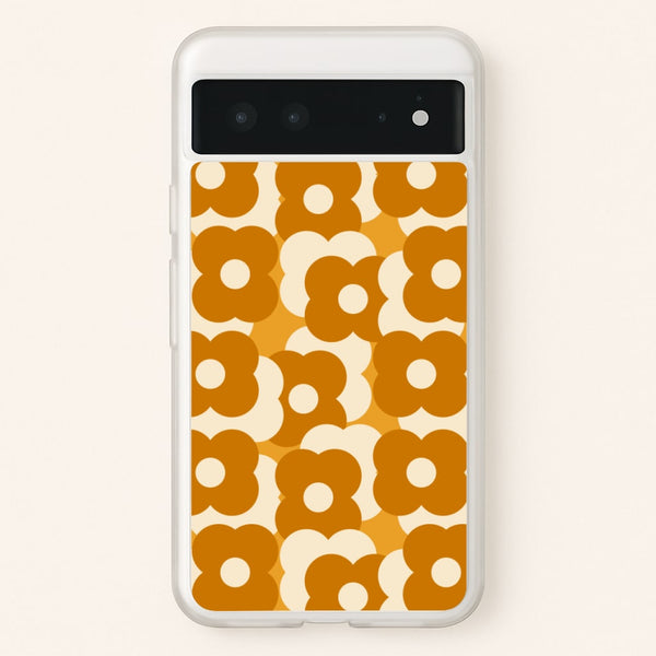 Retro Flower Pattern - Floral Phone Case for Google Pixel 6