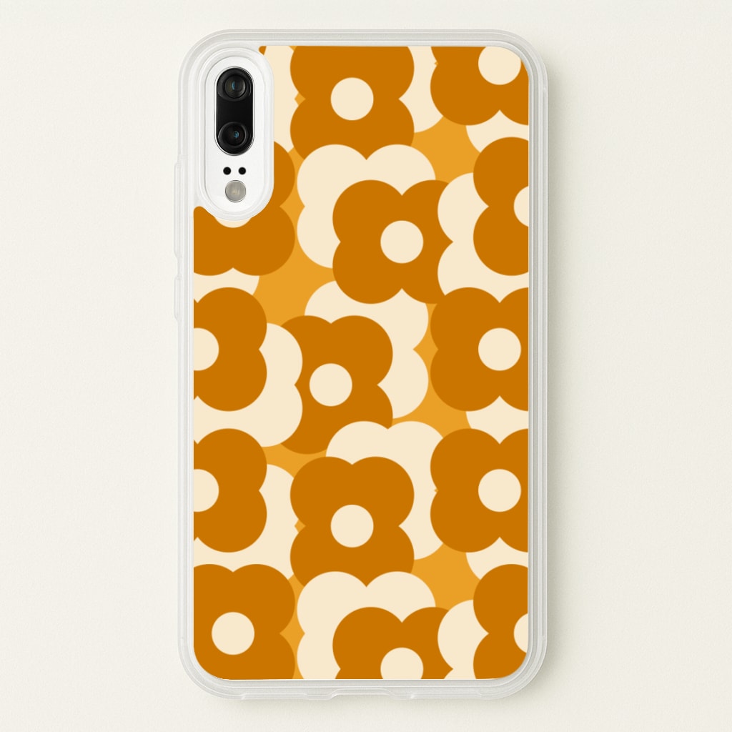 Retro Flower Pattern - Floral Phone Case for Huawei P20