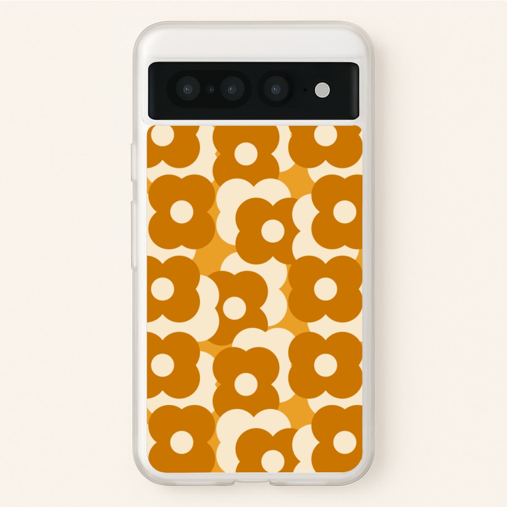 Retro Flower Pattern - Floral Phone Case for Google Pixel 7 Pro