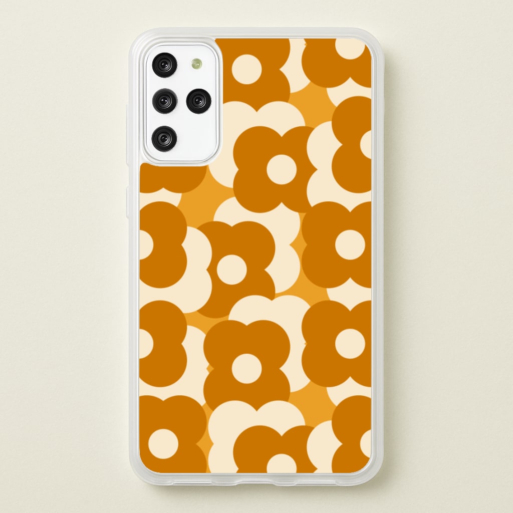 Retro Flower Pattern - Floral Phone Case for Galaxy S20 Plus