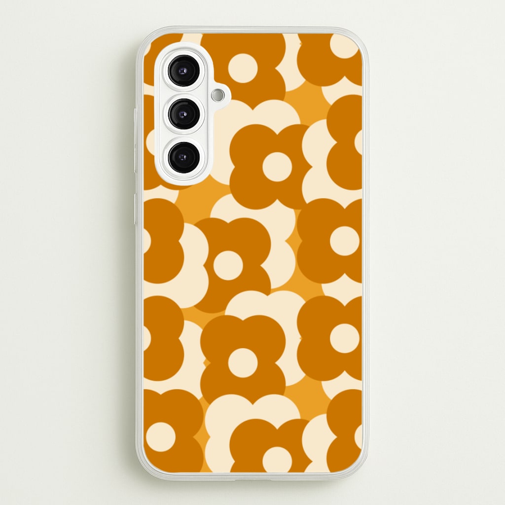 Retro Flower Pattern - Floral Phone Case for Galaxy A16
