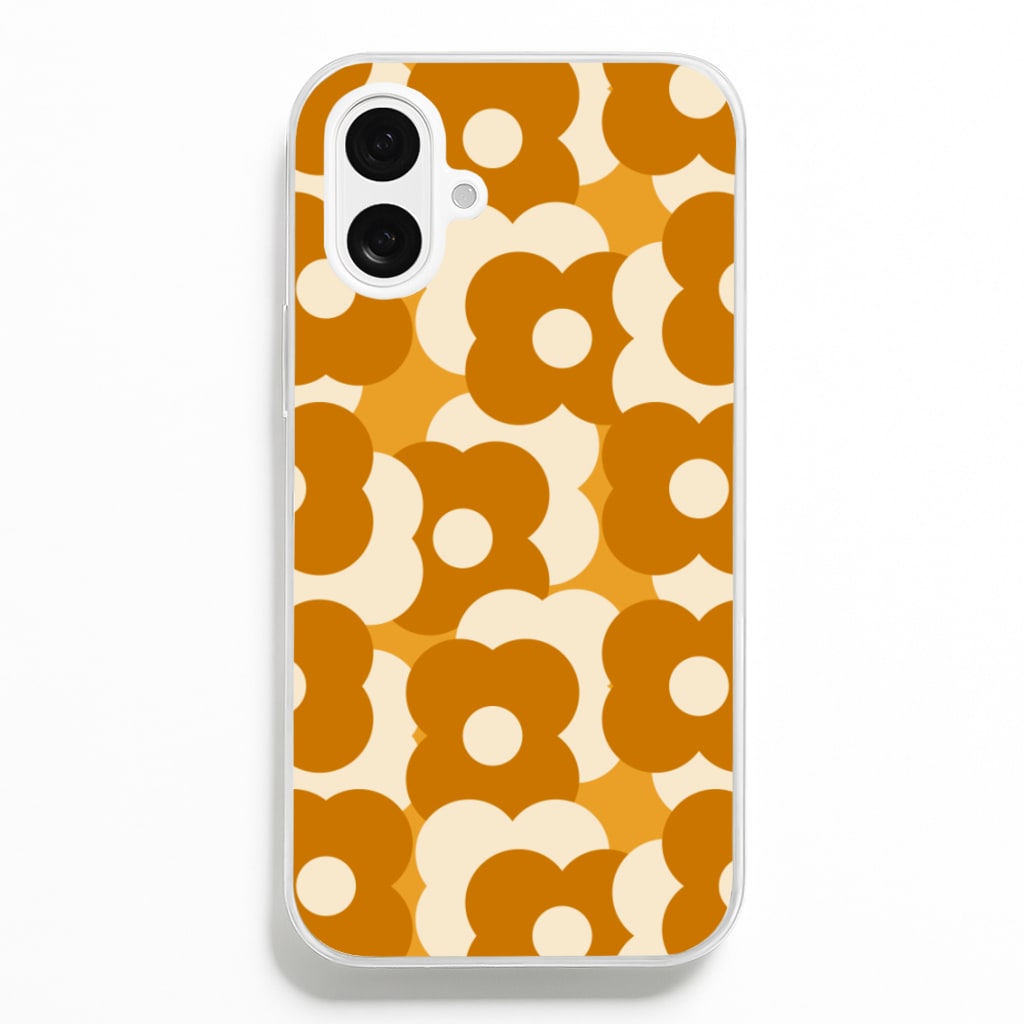 Retro Flower Pattern - Floral Phone Case for iPhone 16 Plus