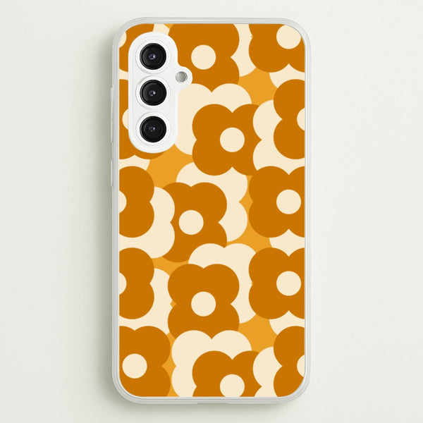 Retro Flower Pattern - Floral Phone Case for Galaxy S23FE