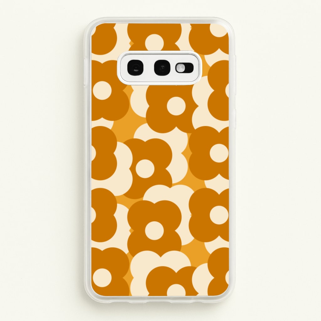 Retro Flower Pattern - Floral Phone Case for Galaxy S10e