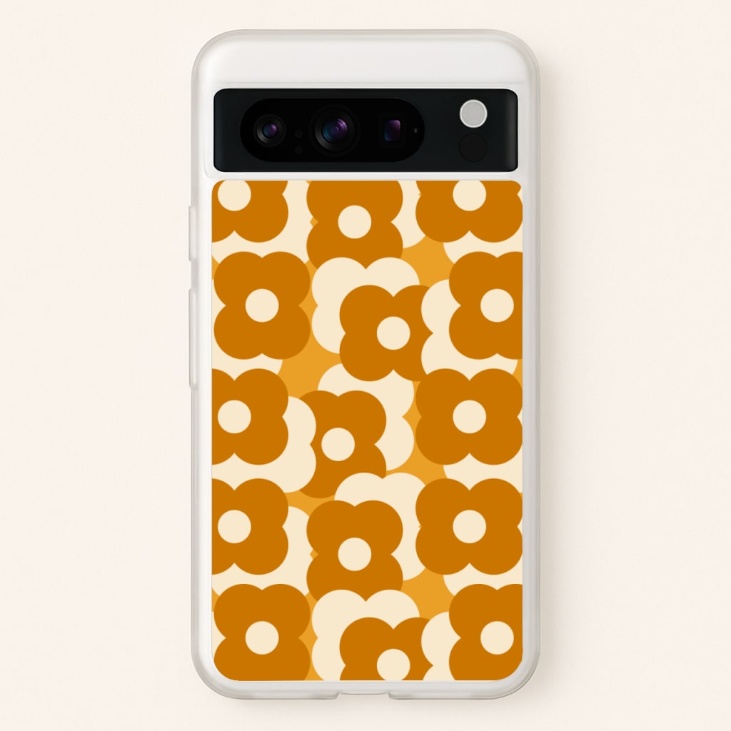Retro Flower Pattern - Floral Phone Case for Google Pixel 8 Pro